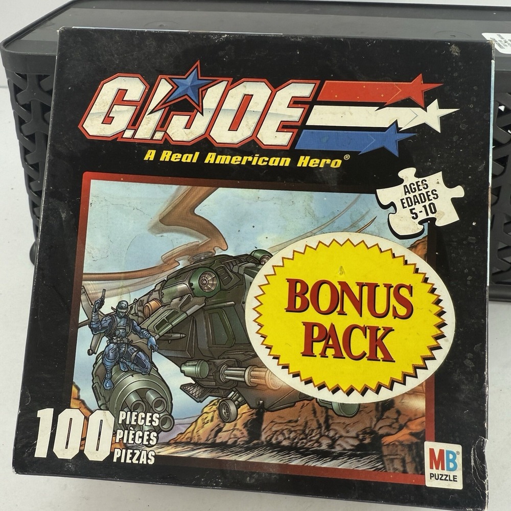 2002 GI Joe Puzzle 100 Piece 10 x 13 - Brand New and Still Unopened Hasbro MB